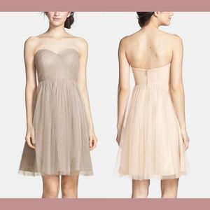 Jenny Yoo [SZ 10 ] Wren Convertible Tulle Fit & Flare‎ Dress MINK GREY